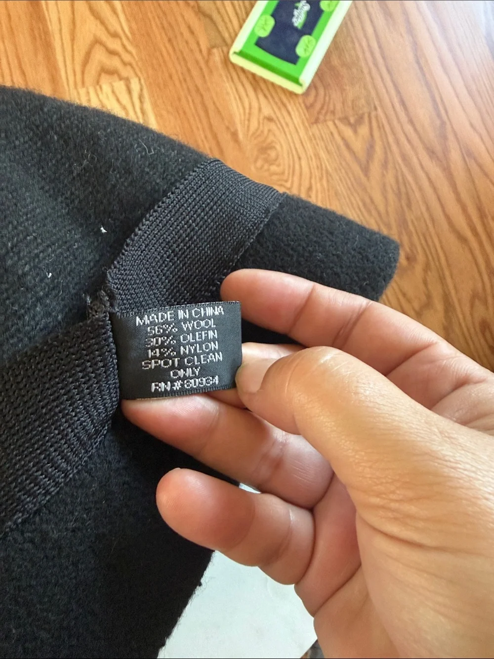 Black Wool Blend Bucket Hat - August